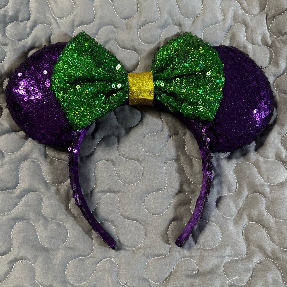 Disney Mardi Gras themed ears